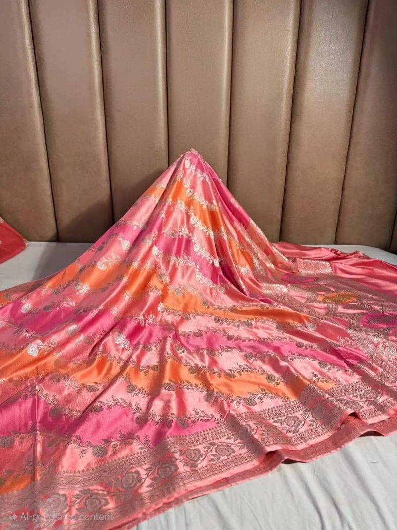 Banarasi Rangkaat Mashru Silk Saree