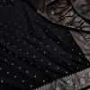 Banarasi  Mashru Silk Saree [Black]