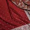 Banarasi  Mashru Silk Saree [Maroon]