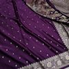 Banarasi  Mashru Silk Saree [Purple]