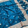 Banarasi  Mashru Silk Saree [Blue]