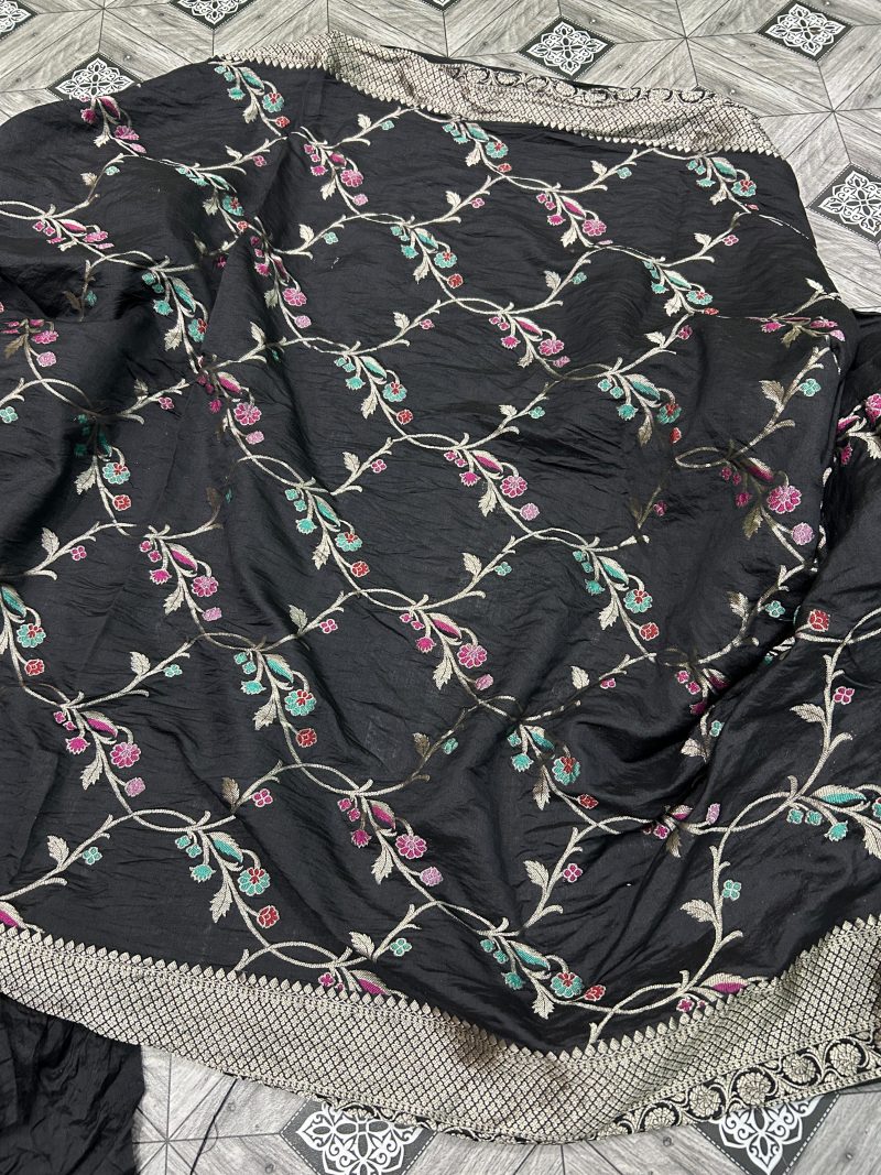 Pure Banarasi Chiniya Katan Saree