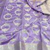 Pure Banarasi  Chiniya Katan Silk Saree [Lilac]