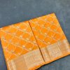Pure Banarasi  Chiniya Katan Silk Saree [Yellow]
