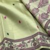 Pure Kanchipuram Menakari Saree [Pista Green]