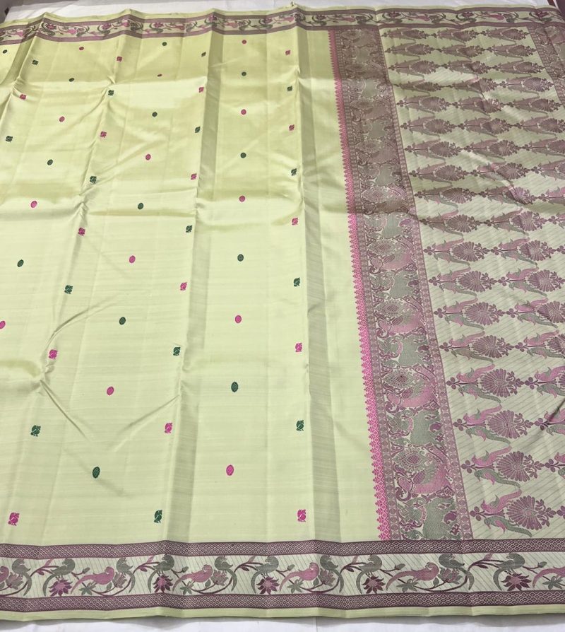 Pure Green Kanchipuram Silk Saree